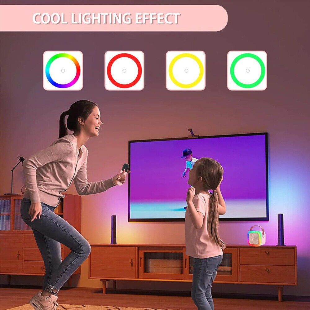 Mini Karaoke Machine Kids with 2 Microphone