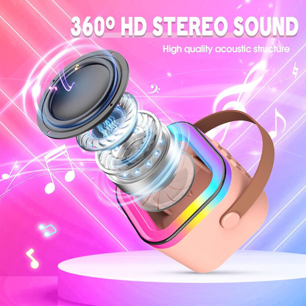 Mini Karaoke Machine Kids with 2 Microphone