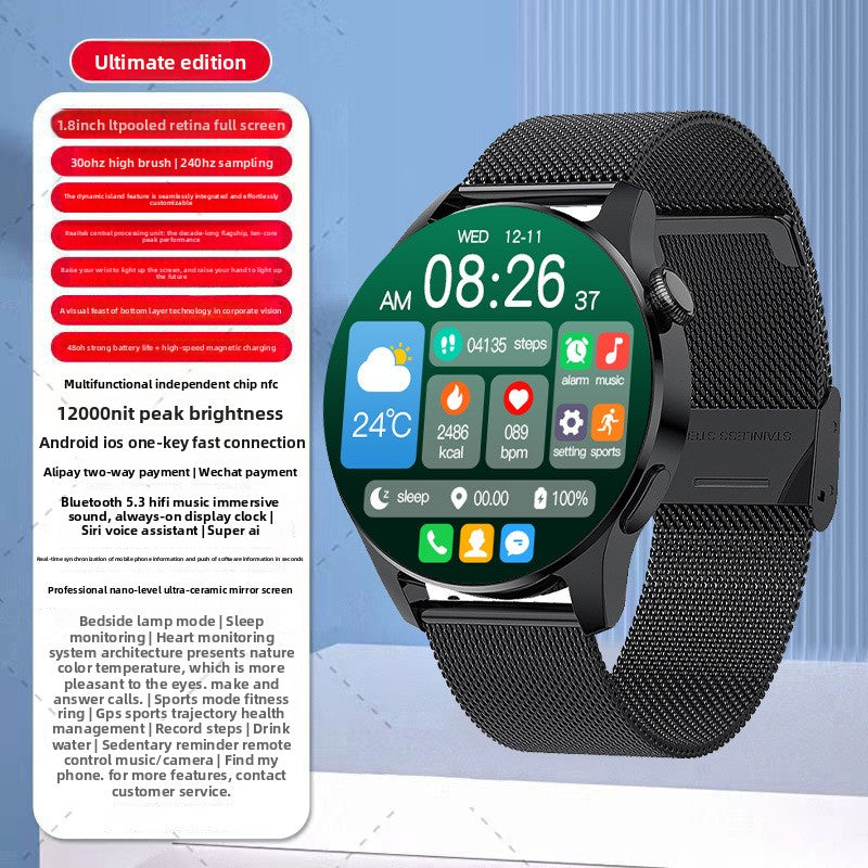 Multifunctional Bluetooth Smart Watch with Touchscreen