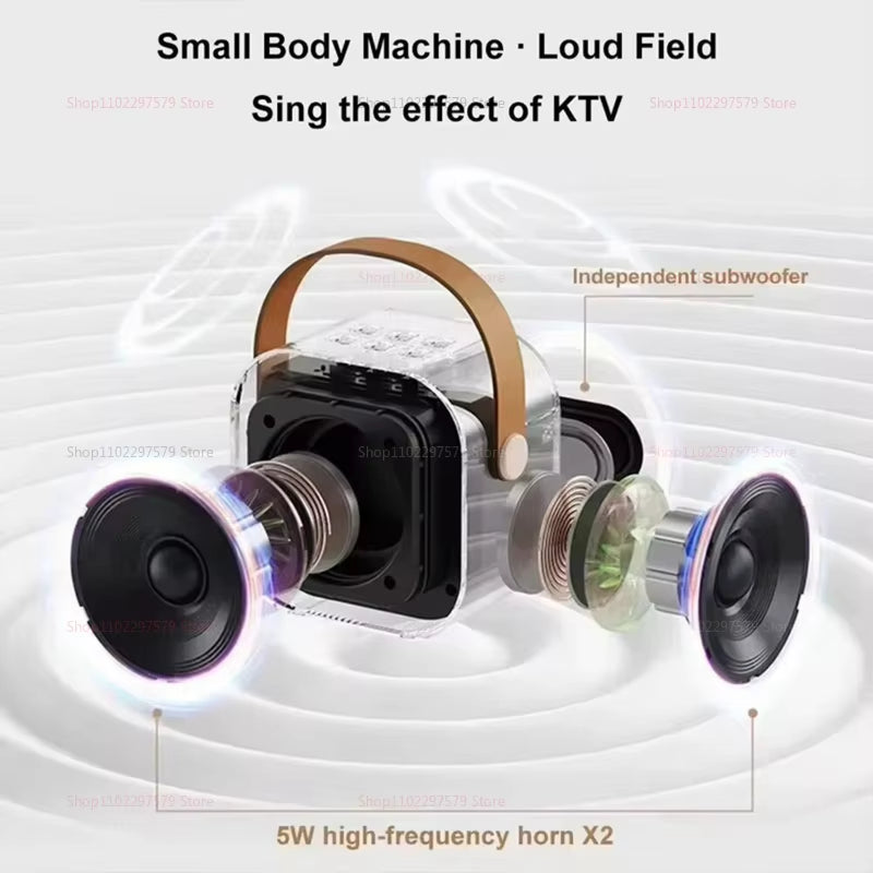 2025 New K12 Wireless Karaoke Microphone Bluetooth Audio for Kids Adults Family Home KTV Singing Integrated Microphone