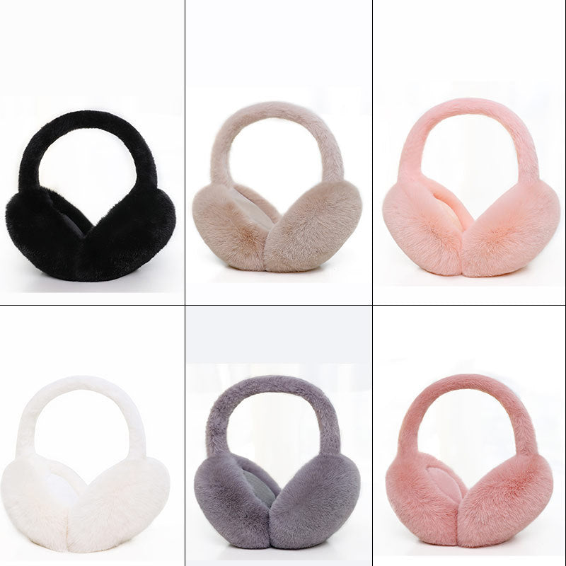 Foldable Plush Winter Earmuffs for Warmth