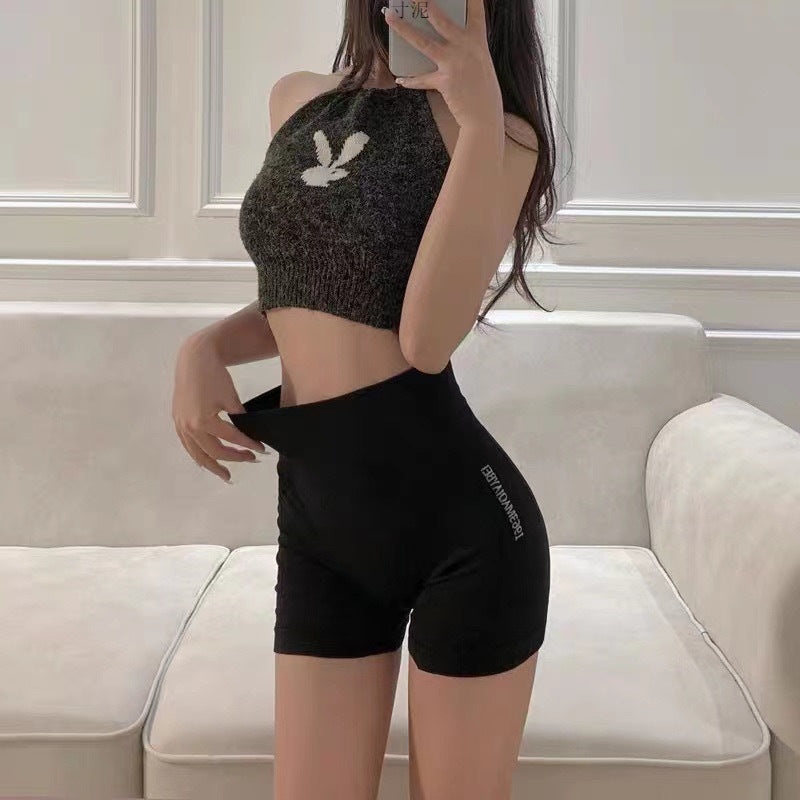 High-waisted body-tightening yoga pants