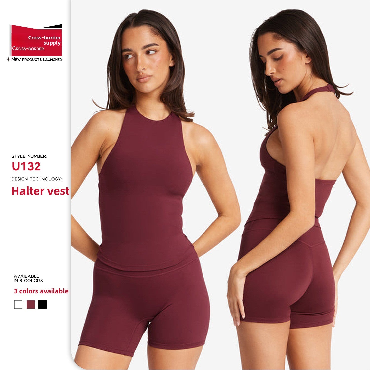 Removable neck-wrap yoga suit