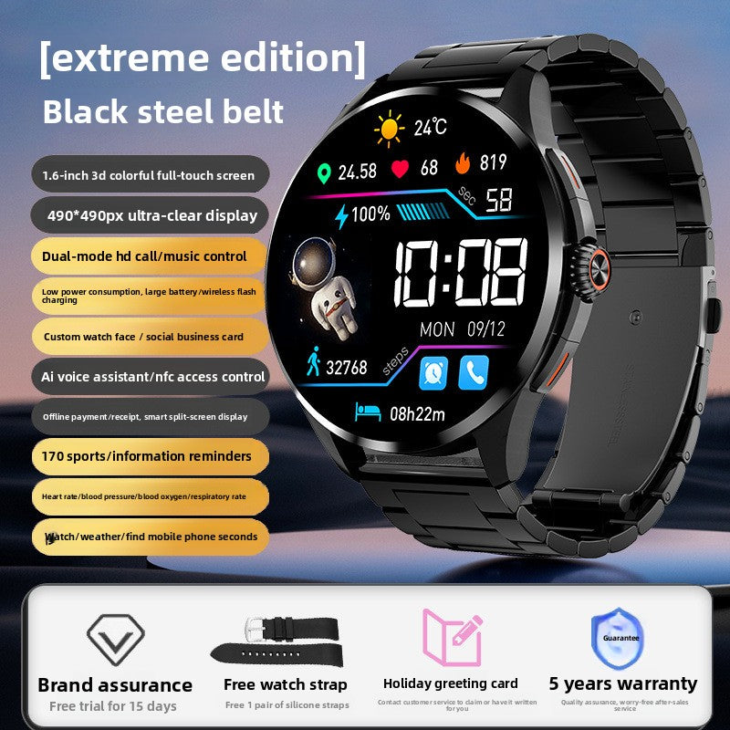 Multifunctional Bluetooth Smart Watch with Touchscreen